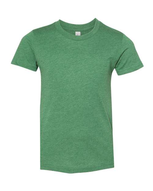 BELLA + CANVAS 3001YCVC Heather Grass Green