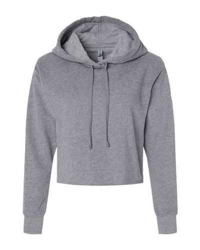 Next Level 9384 — Women's Laguna Sueded Raw Edge Crop Hoodie Sweatshirt