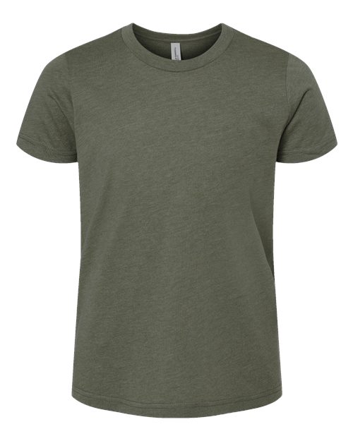 BELLA + CANVAS 3001YCVC Heather Military Green