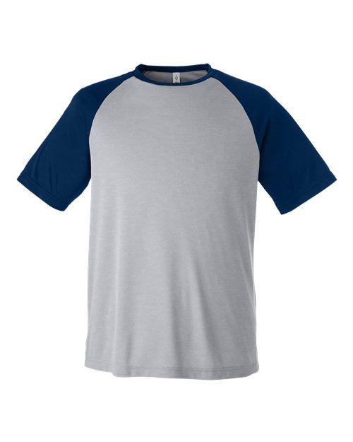 Team 365 TT62 Athletic Heather/ Sport Dark Navy