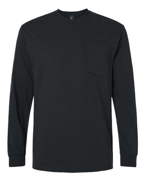 Gildan 2410 — Unisex Ultra Cotton® Long Sleeve Pocket T-Shirt