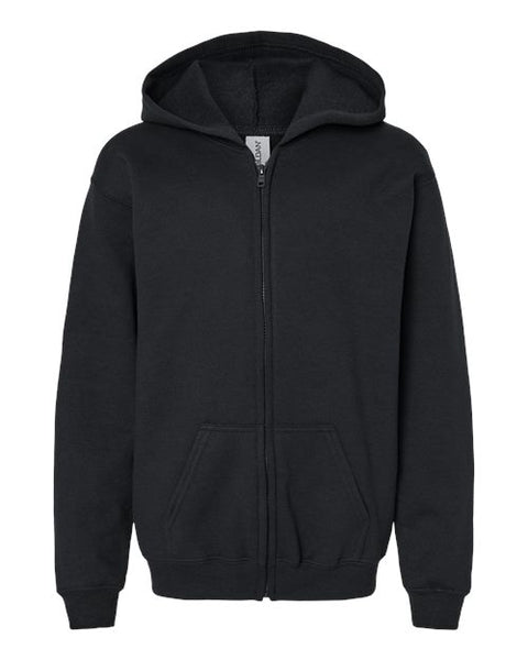 Gildan 18600B — Youth Heavy Blend™ Full-Zip Hooded Sweatshirt