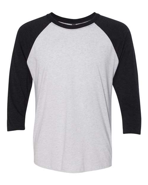 Next Level 6051 Vintage Black Sleeves/ Heather White Body