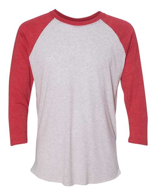 Next Level 6051 Vintage Red Sleeves/ Heather White Body