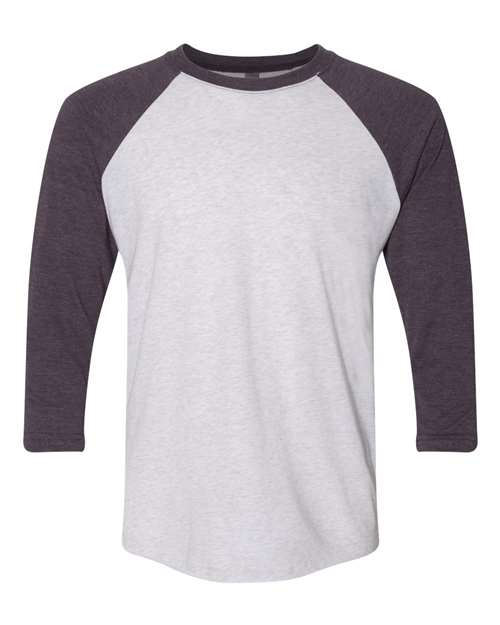 Next Level 6051 Vintage Purple Sleeves/ Heather White Body