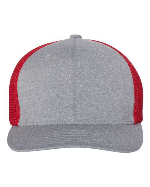 Flexfit 6311 Heather Grey/ Red