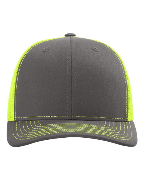 Richardson 112 Charcoal/ Neon Yellow