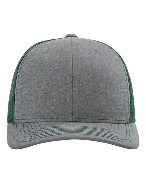 Richardson 112 Heather Grey/ Dark Green