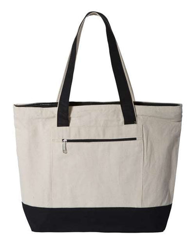 Q-Tees Q1300 — 19L Zippered Tote