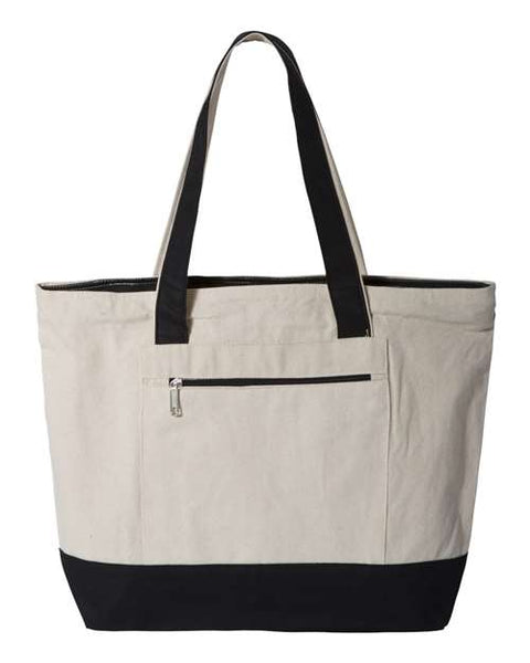 Q-Tees Q1300 — 19L Zippered Tote