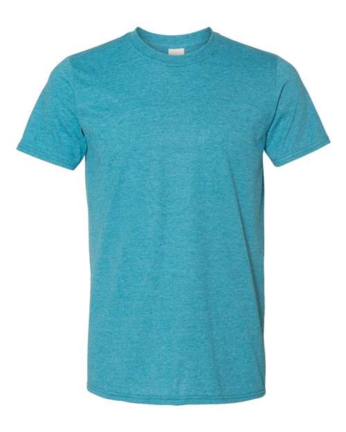 Gildan 64000 - Heather Galapagos Blue