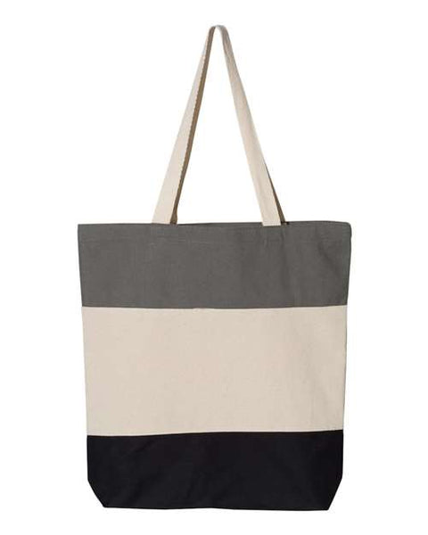 Q-Tees Q125900 — 11L Tri-Color Tote