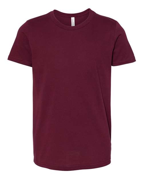 BELLA + CANVAS 3001Y Maroon