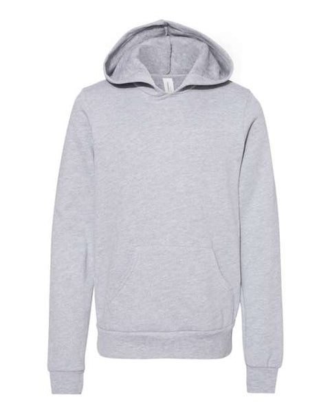 BELLA + CANVAS 3719Y — Youth Sponge Fleece Hoodie Sweatshirt