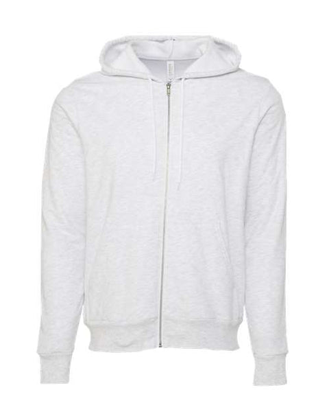 BELLA + CANVAS 3739 — Unisex Sponge Fleece Full-Zip Hoodie Sweatshirt
