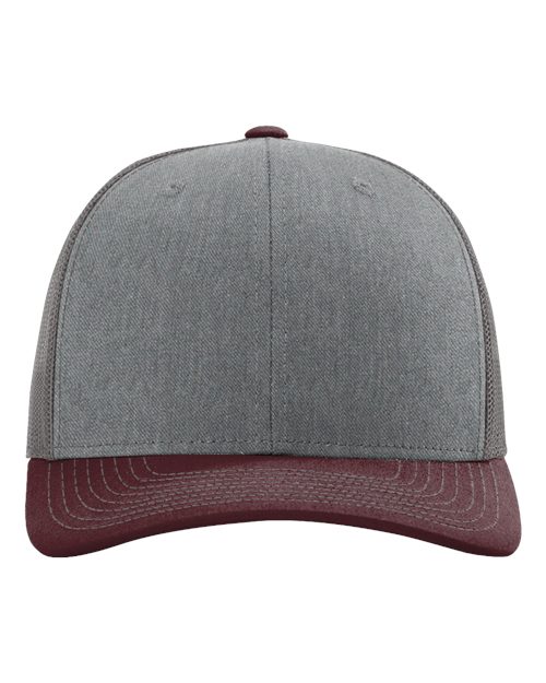 Richardson 112 Heather Grey/ Charcoal/ Maroon