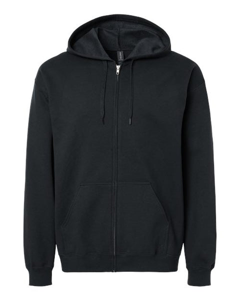 Gildan SF600 — Unisex Softstyle® Midweight Full-Zip Hooded Sweatshirt